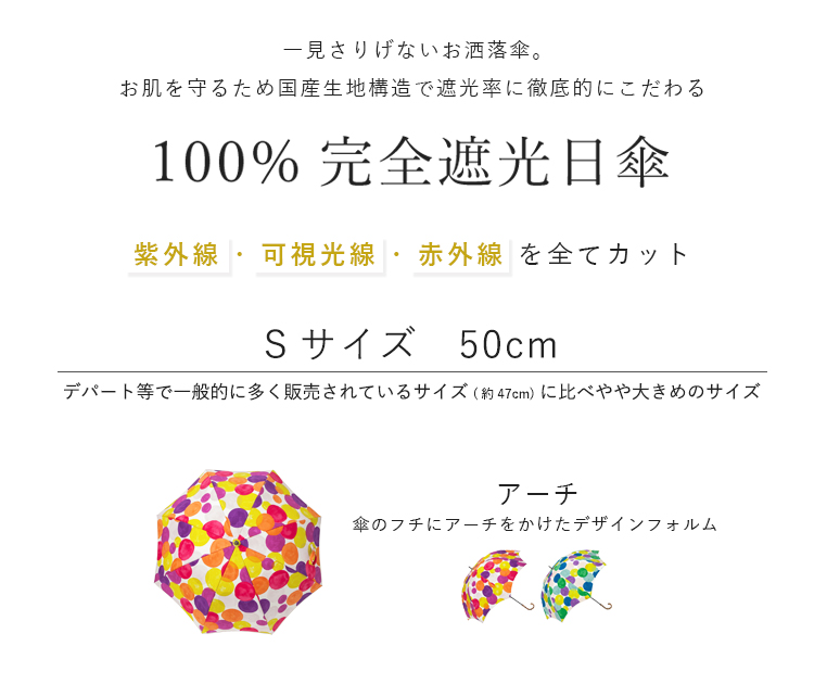 完全遮光日傘 Sサイズ