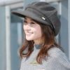 100%完全遮光 国産 秋冬 ニット キャスケット つば広帽子 レディース uvハット 日除け帽子 日よけ帽子 UVカット帽子 紫外線カット 紫外線対策 グッズ 吸汗速乾  ニット素材 日本製 おしゃれ シンプル ブランド BICHERIE ビシェリ
