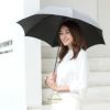 100% 完全遮光 折りたたみ日傘 晴雨兼用 2段タイプ 50cm アーチ ネップダンガリー レディース  折り畳み日傘 折りたたみ傘 晴雨兼用傘 1級遮光 遮光100 遮熱 涼しい uvカット 遮光日傘 uv対策 紫外線対策 お洒落 BICHERIE ビシェリ グレー