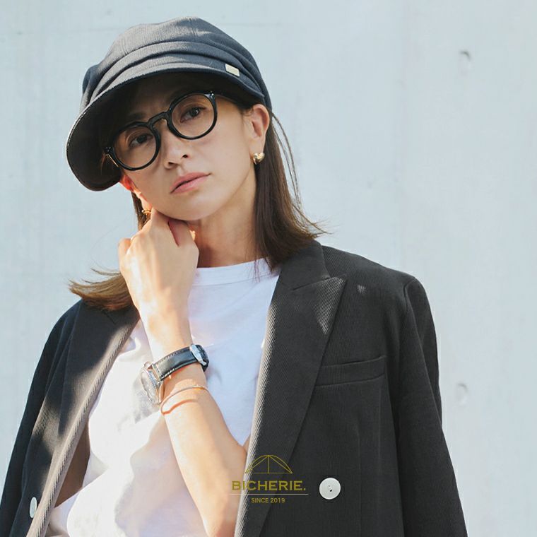 100%完全遮光 国産 美シェリ 秋-春先 キャスケット ウールライク