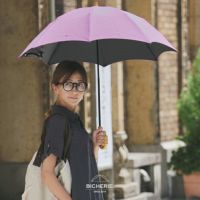 100%完全遮光 晴雨兼用 折りたたみ日傘 2段タイプ 50cm アーチ シャンブレー