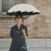 アウトレット 100%完全遮光 晴雨兼用 折りたたみ日傘 2段タイプ 50cm フリル