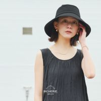 100%完全遮光 国産 つば広 ナチュールセーラー 帽子 コットンポプリン