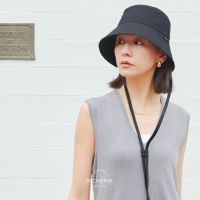 100%完全遮光 国産 バケットハット 紐付き オックス