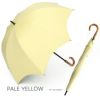 100%完全遮光 晴雨兼用日傘 Sサイズ 50cm アーチ ネップシャンブレー ペールイエロー